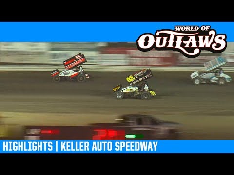 World of Outlaws NOS Energy Drink Sprint Cars Keller Auto Speedway March 29, 2019 | HIGHLIGHTS