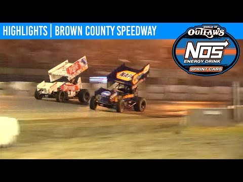 World of Outlaws NOS Energy Drink Sprint Cars Brown County Speedway, July 3, 2019 | HIGHLIGHTS