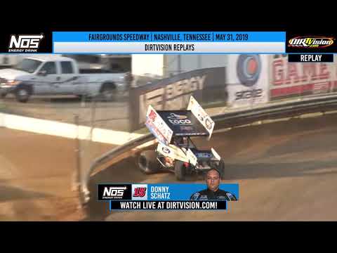 World of Outlaws NOS Energy Drink Sprint Cars Fairgrounds Speedway May 31, 2019 | DIRTVISION REPLAYS