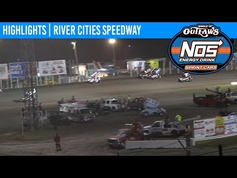 World of Outlaws NOS Energy Drink Sprint Cars River Cities Speedway, August 16th, 2019 | HIGHLIGHTS