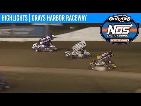 World of Outlaws NOS Energy Drink Sprint Cars Grays Harbor Raceway, September 2nd, 2019 | HIGHLIGHTS