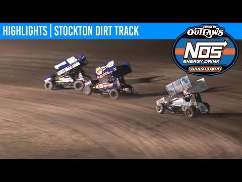 World of Outlaws NOS Energy Drink Sprint Cars Stockton Dirt Track, September 13th, 2019 | HIGHLIGHTS