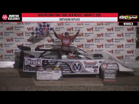 DIRTVISION REPLAYS | Vado Speedway Park January 3rd, 2020