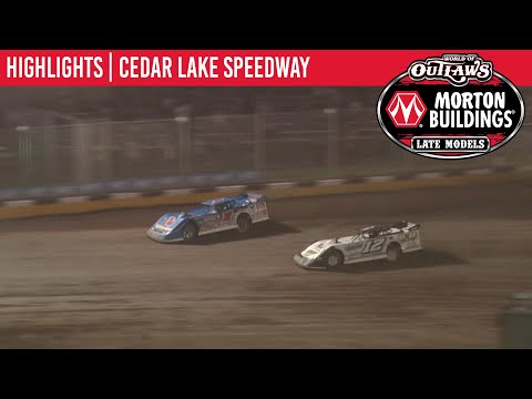 World of Outlaws Morton Buildings Late Models Cedar Lake Speedway, July 3, 2020 | HIGHLIGHTS