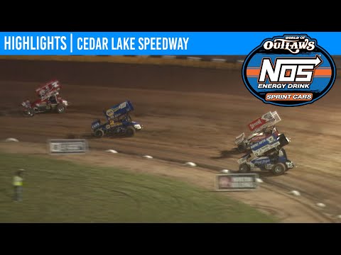 World of Outlaws NOS Energy Drink Sprint Cars Cedar Lake Speedway, July 2, 2020 | HIGHLIGHTS