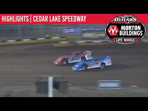 World of Outlaws Morton Buildings Late Models Cedar Lake Speedway, July 4, 2020 | HIGHLIGHTS