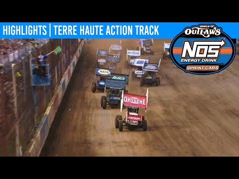 World of Outlaws NOS Energy Drink Sprint Cars Terre Haute Action Track, July 12, 2020 | HIGHLIGHTS