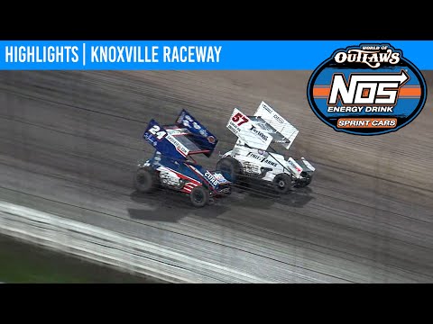 World of Outlaws NOS Energy Drink Sprint Cars Knoxville Raceway August 14, 2020 | HIGHLIGHTS