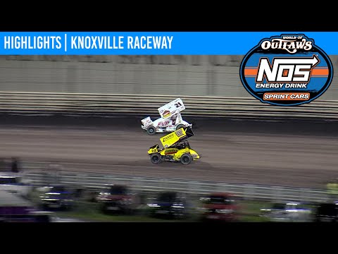 World of Outlaws NOS Energy Drink Sprint Cars Knoxville Raceway August 13, 2020 | HIGHLIGHTS