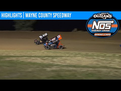 World of Outlaws NOS Energy Drink Sprint Cars Wayne County Speedway September 25, 2020 | HIGHLIGHTS