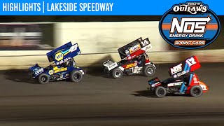 World of Outlaws NOS Energy Drink Sprint Cars Lakeside Speedway October 16, 2020 | HIGHLIGHTS