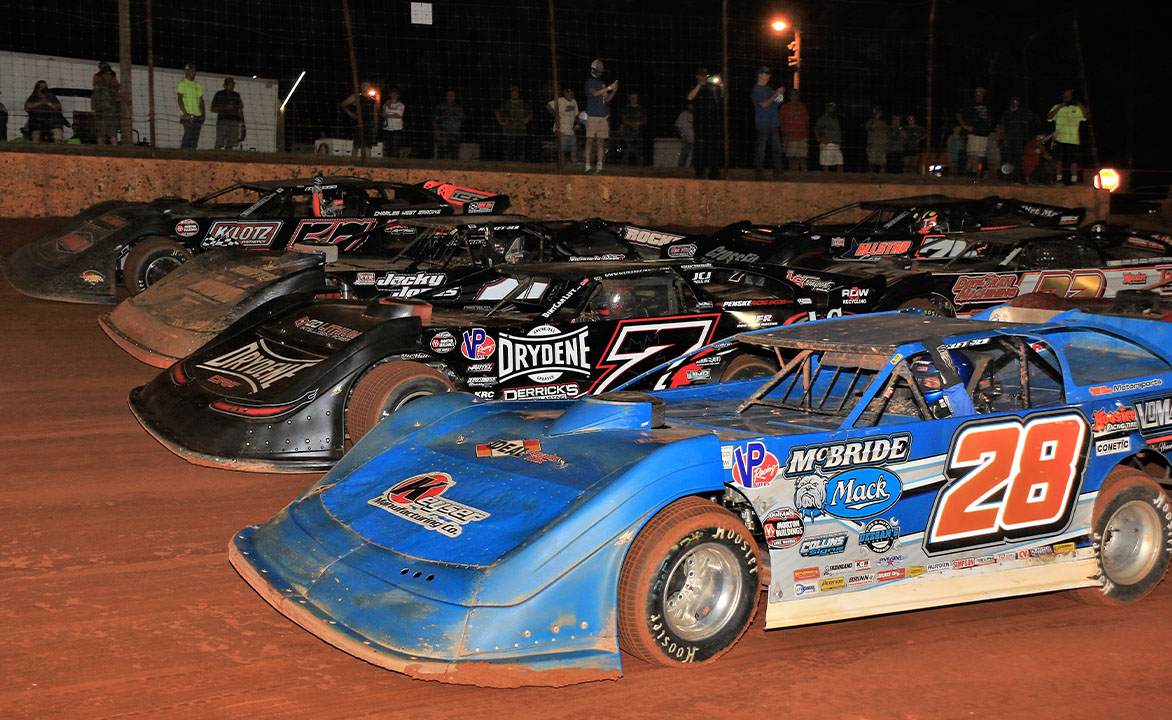 4 Wide at Lavonia Speedway