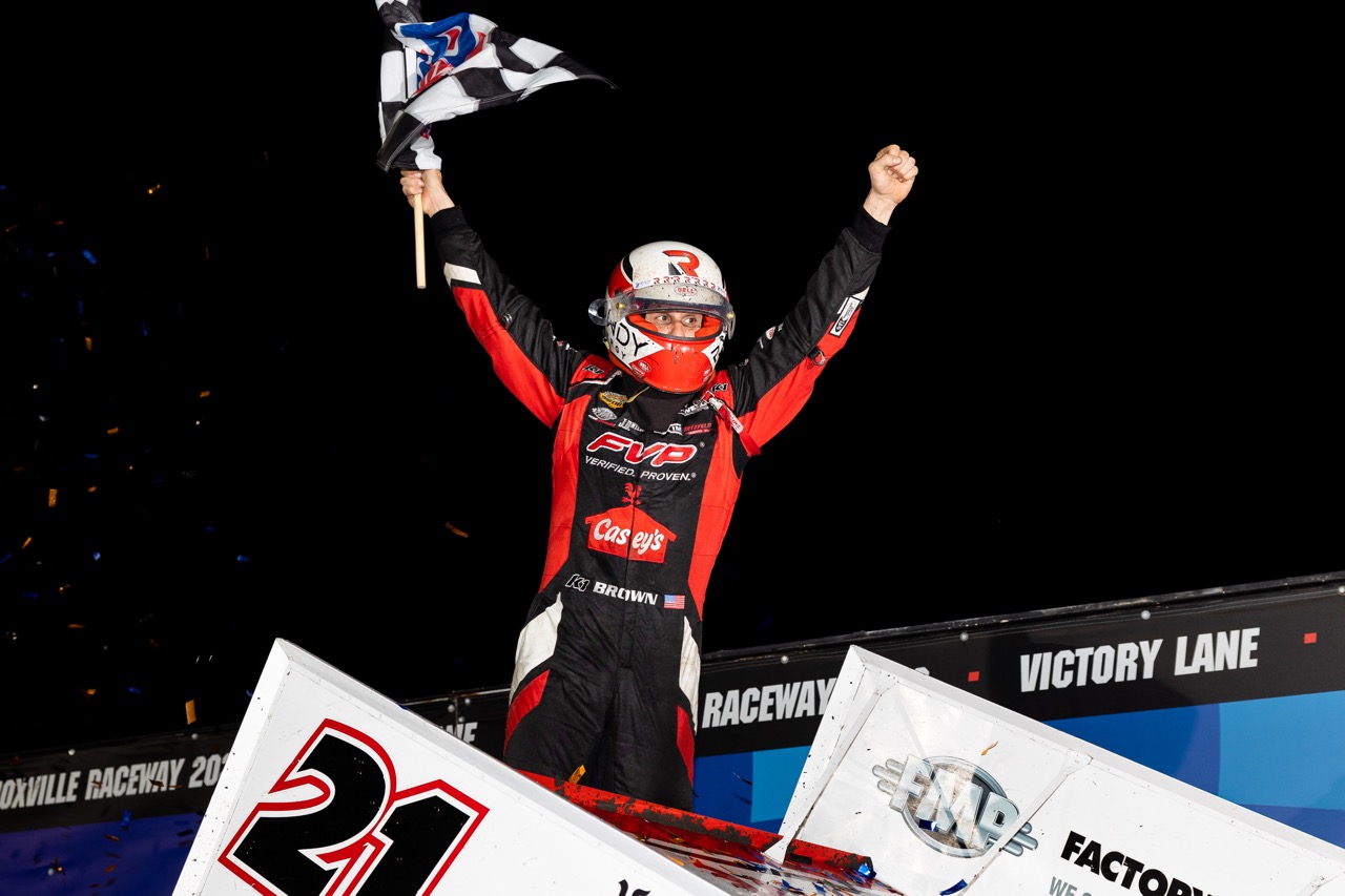 Brown celebrates his 59th Knoxville Win