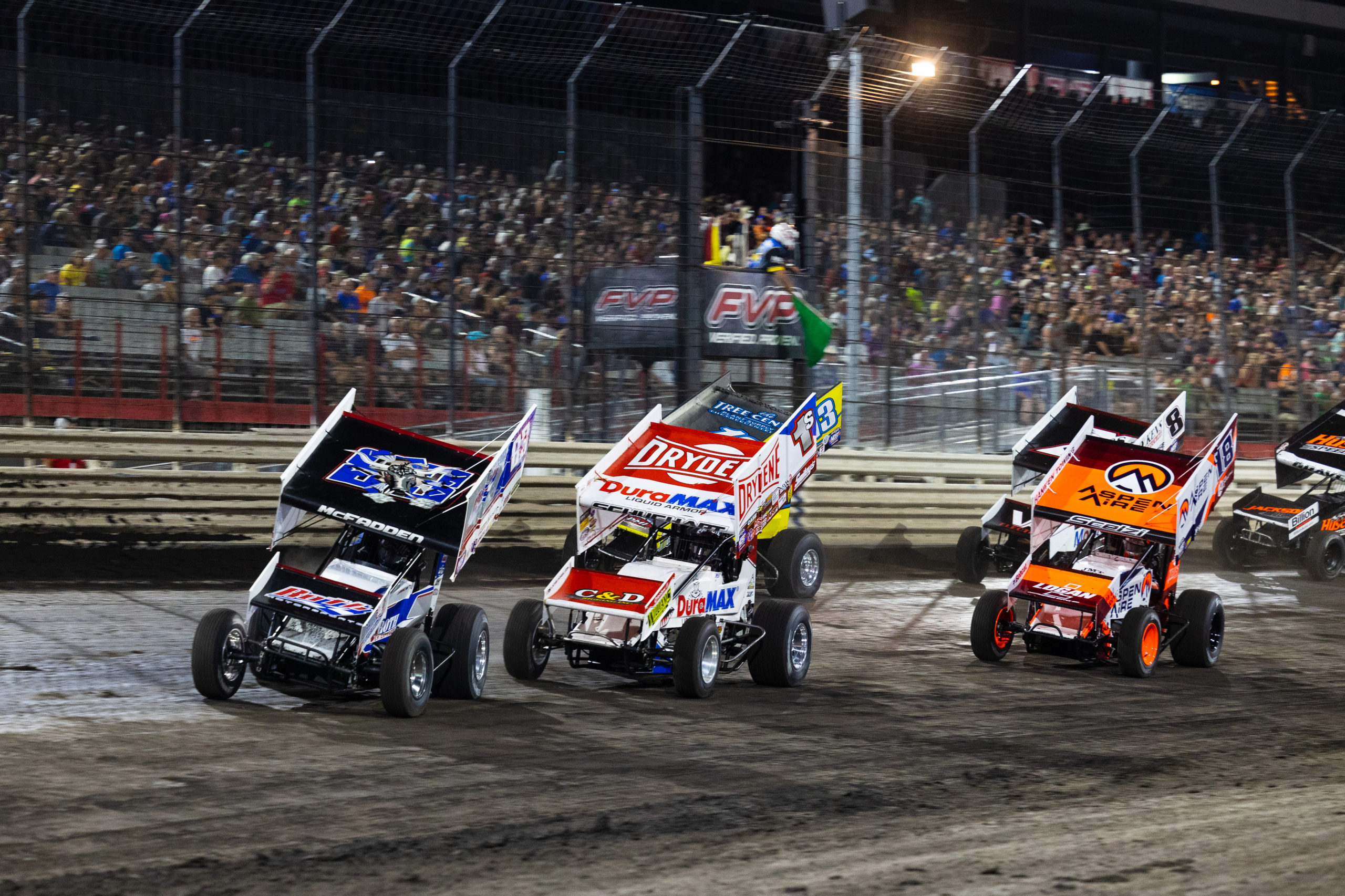 Knoxville Raceway green flag