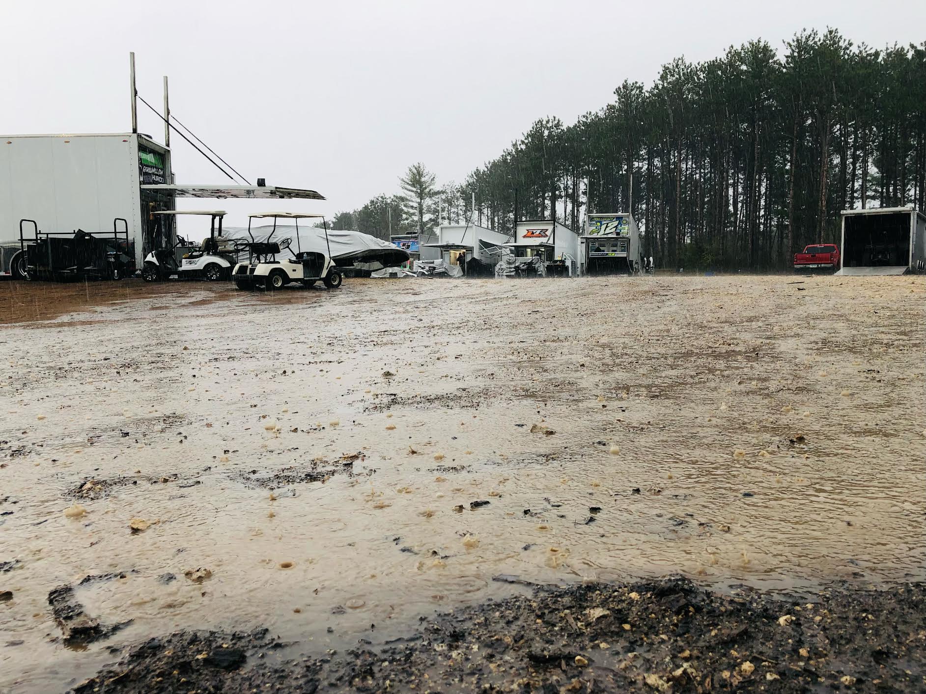 Rain at Mississippi Thunder Speedway