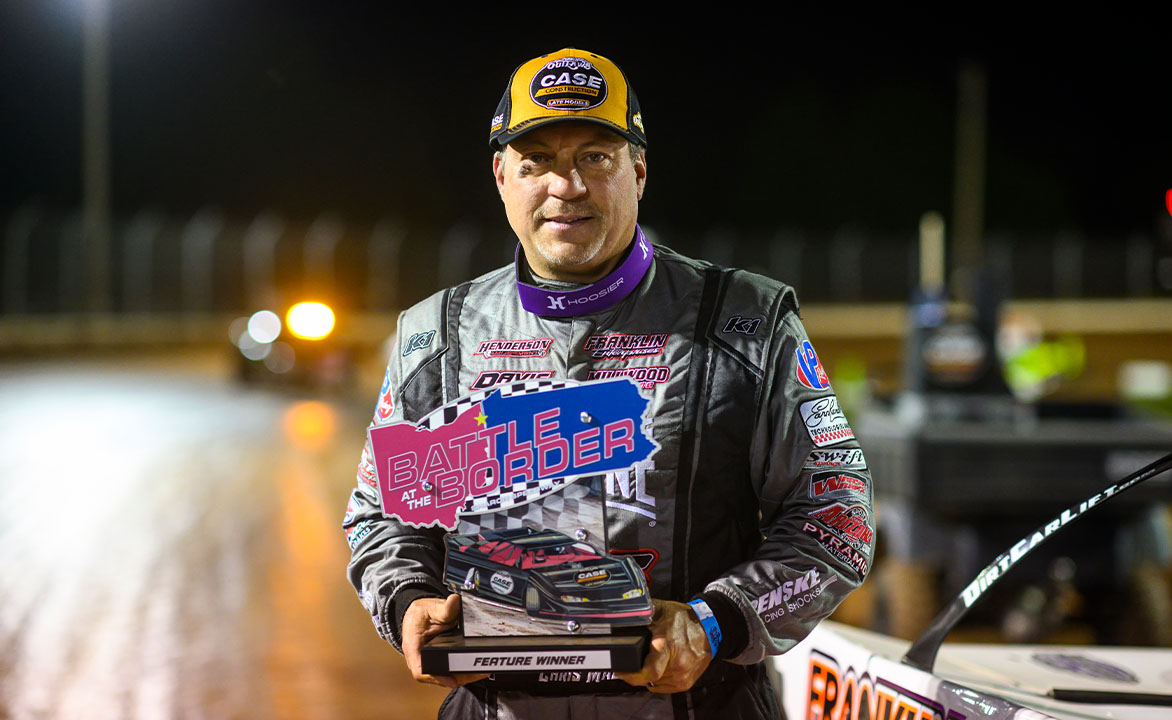 Chris Madden in Victory Lane at Sharon