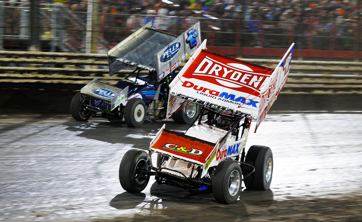 Logan Schuchart and Jacob Allen Racing at Knoxville