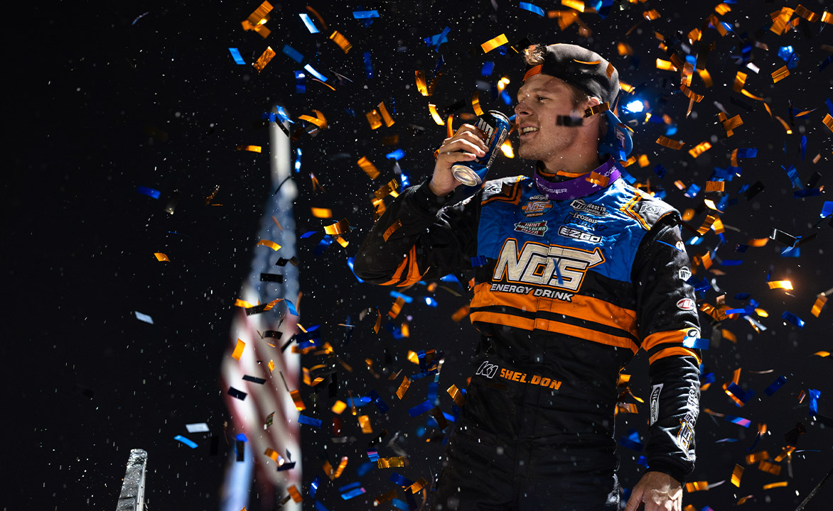 Sheldon Haudenschild Celebrating