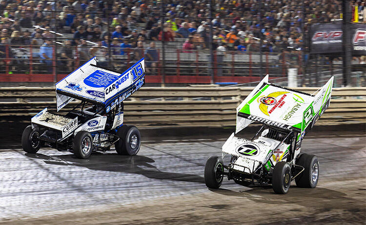 Donny Schatz races Chase Randall