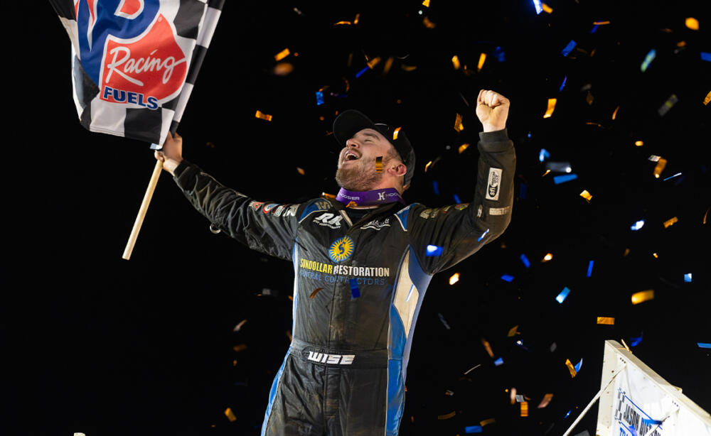 Zeb Wise celebrates with a wing dance