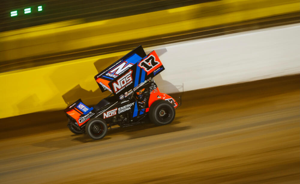 Sheldon Haudenschild racing at The Dirt Track at Charlotte