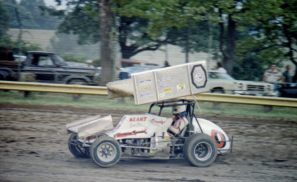 Rick Ferkel driving his famed #0 Sprint Car