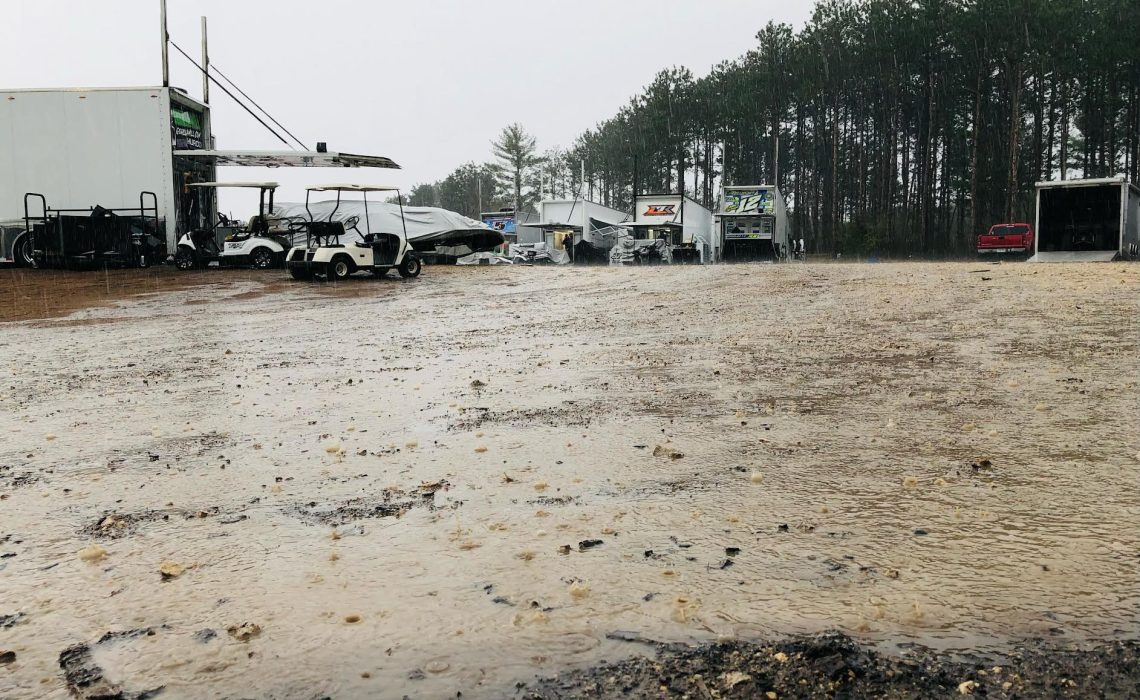 Rain at Mississippi Thunder Speedway