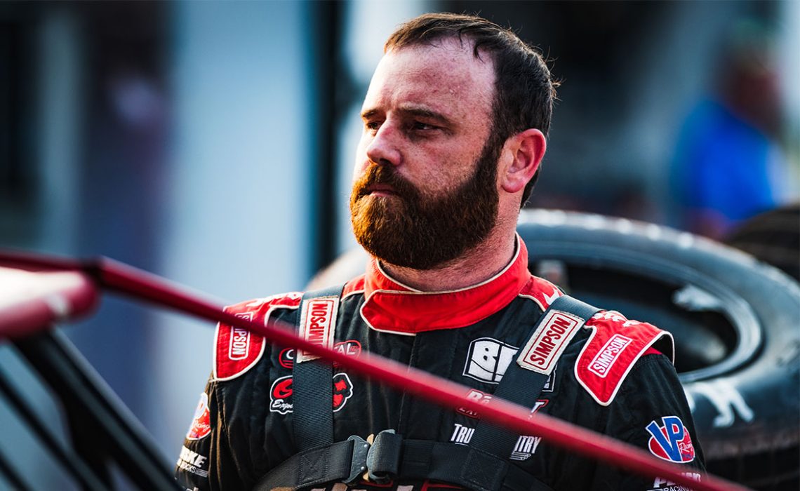 Tyler Bruening prepares to race at Gondik Law Speedway