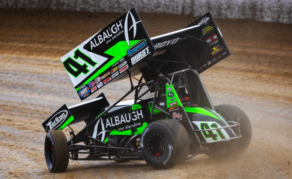 Carson Macedo driving the Jason Johnson Racing #41