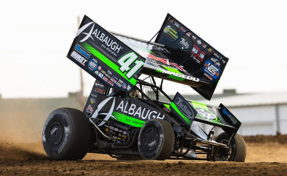 Carson Macedo driving the Jason Johnson Racing #41