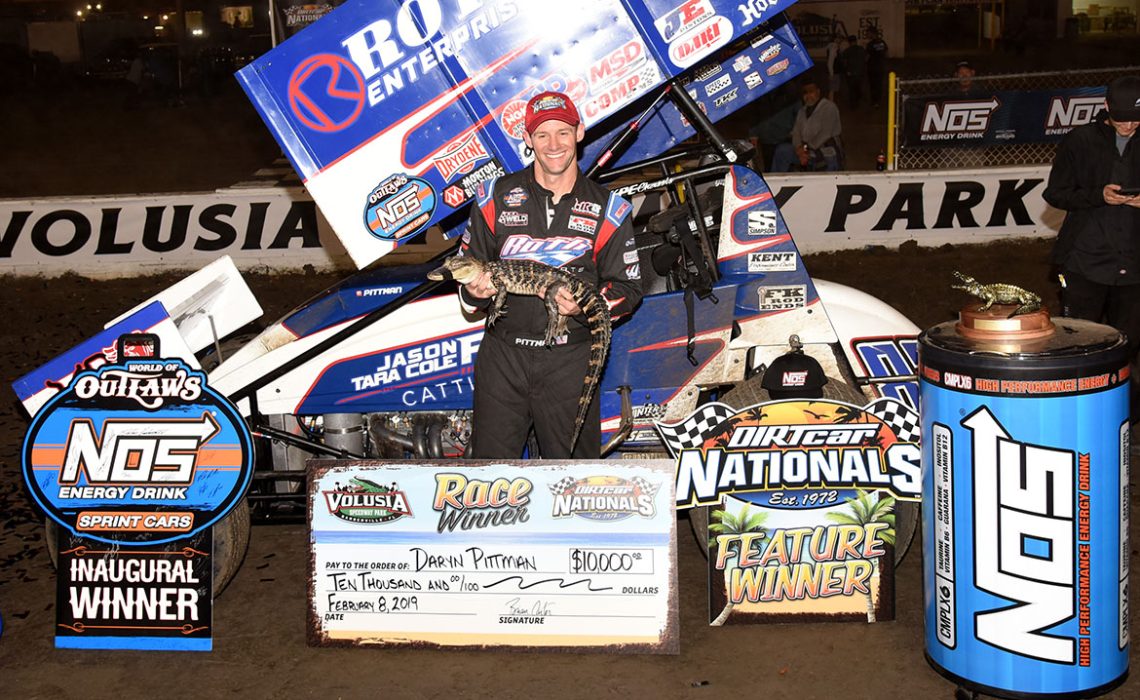 Daryn Pittman Victory Lane Volusia Feb. 8, 2019