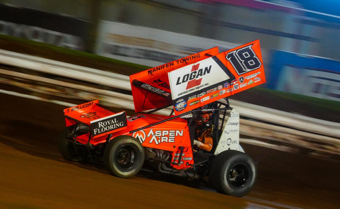 Gio Scelzi drives the KCP Racing #18 around Williams Grove