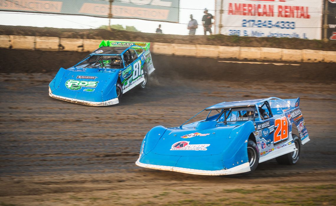 Dennis Erb Jr. races with Tanner English