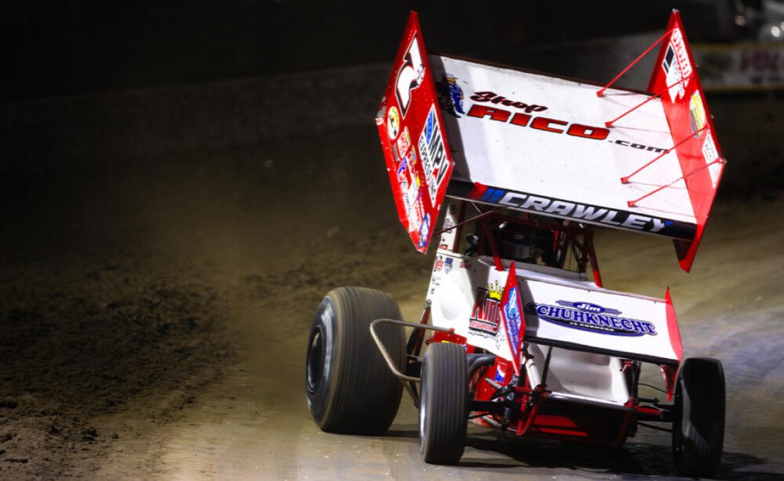 Landon Crawley driving the Sides #7S at Volusia Speedway Park