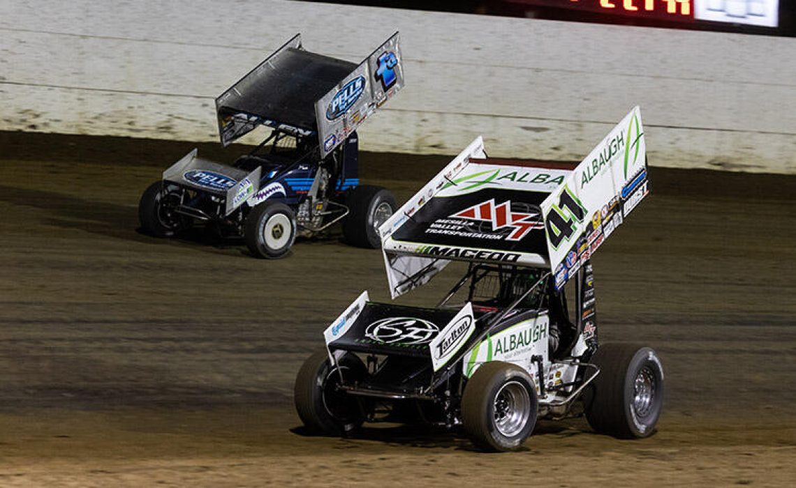 Carson Macedo races Jacob Allen