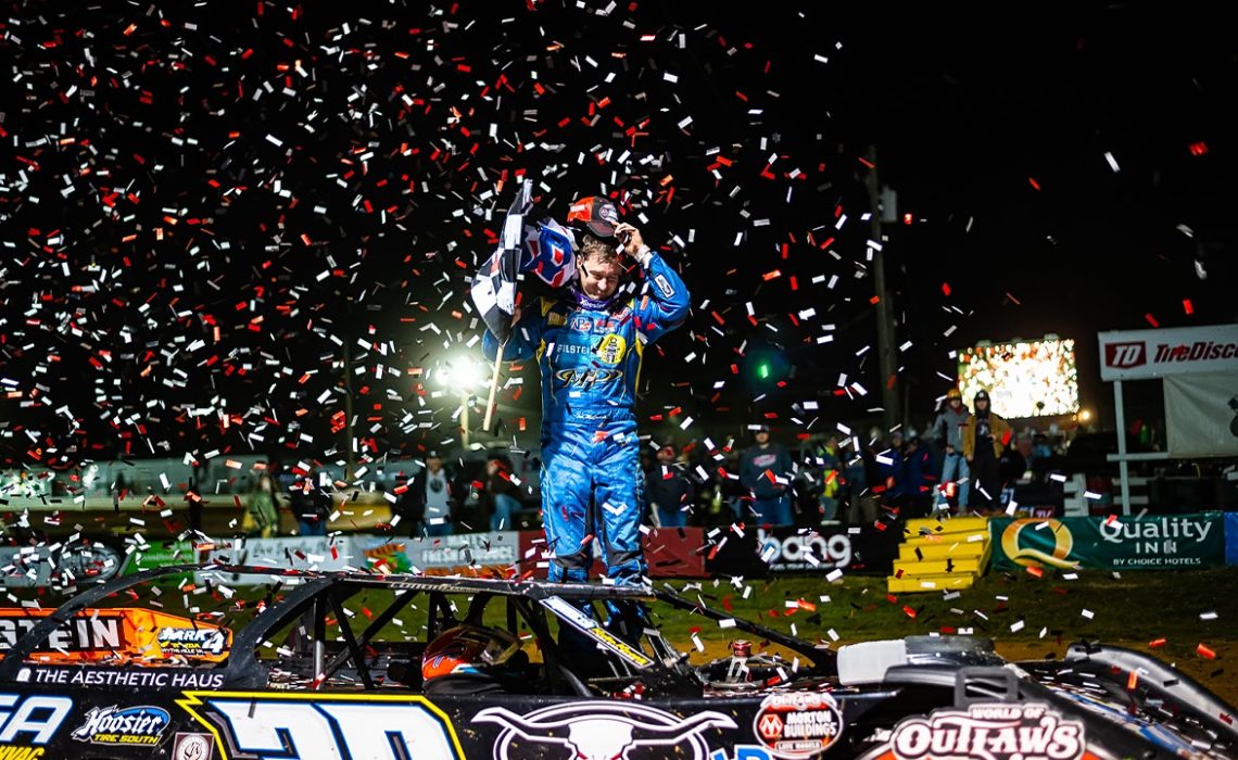 T-Mac celebrates in Victory Lane