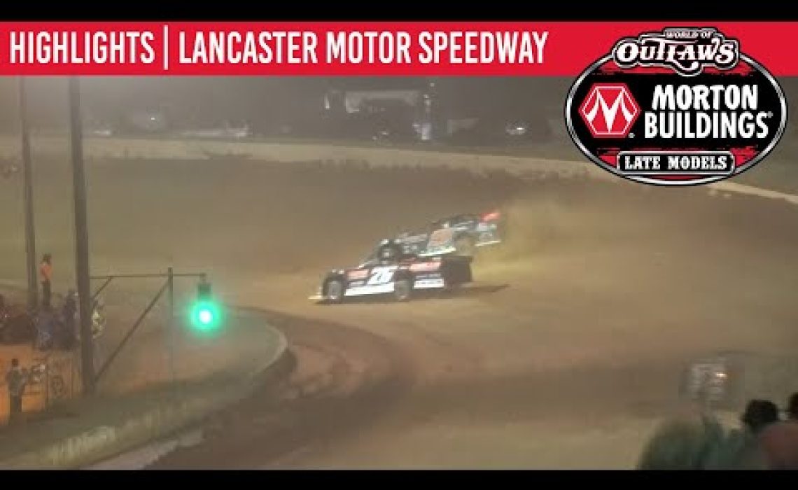 World of Outlaws Morton Buildings Late Models Lancaster Speedway September 5, 2020 | HIGHLIGHTS