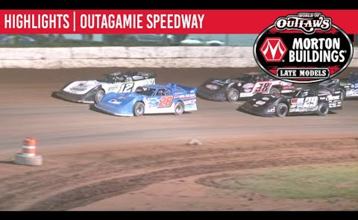 World of Outlaws Morton Buildings Late Models Outagamie Speedway, July 10, 2020 | HIGHLIGHTS