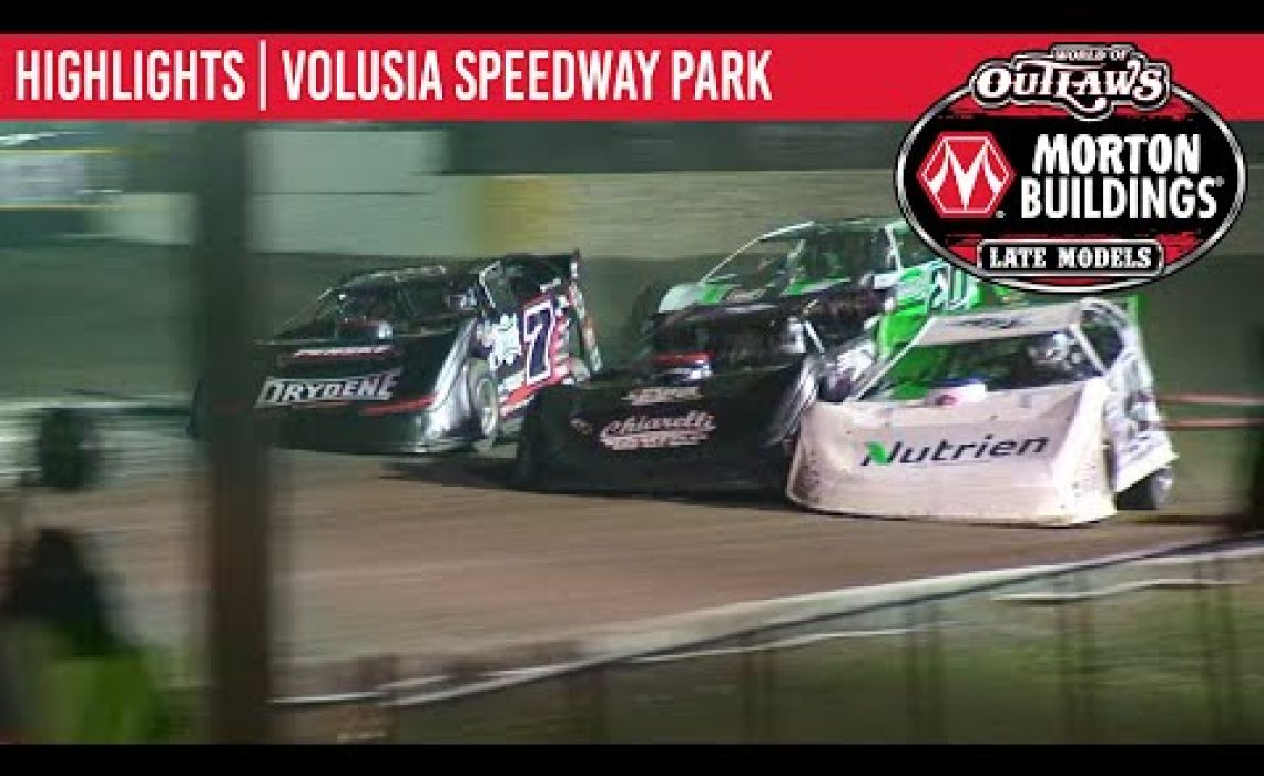 World of Outlaws Morton Buildings Late Models Volusia Speedway Park, February 15, 2020 | HIGHLIGHTS