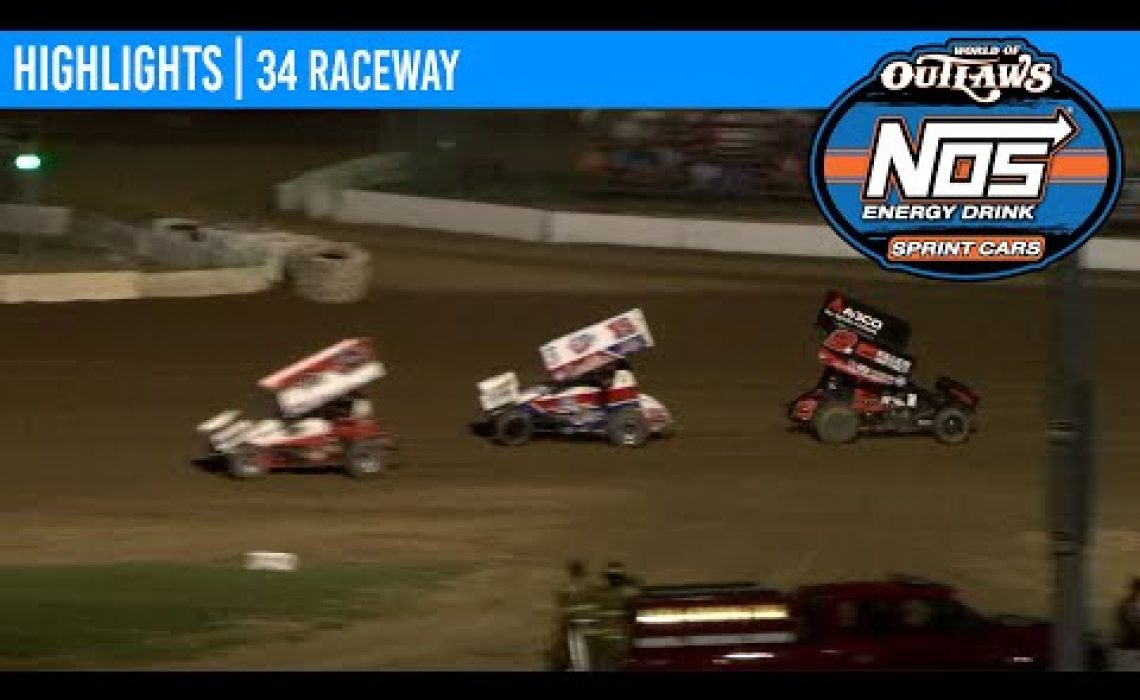 World of Outlaws NOS Energy Drink Sprint Cars 34 Raceway, July 10, 2020 | HIGHLIGHTS