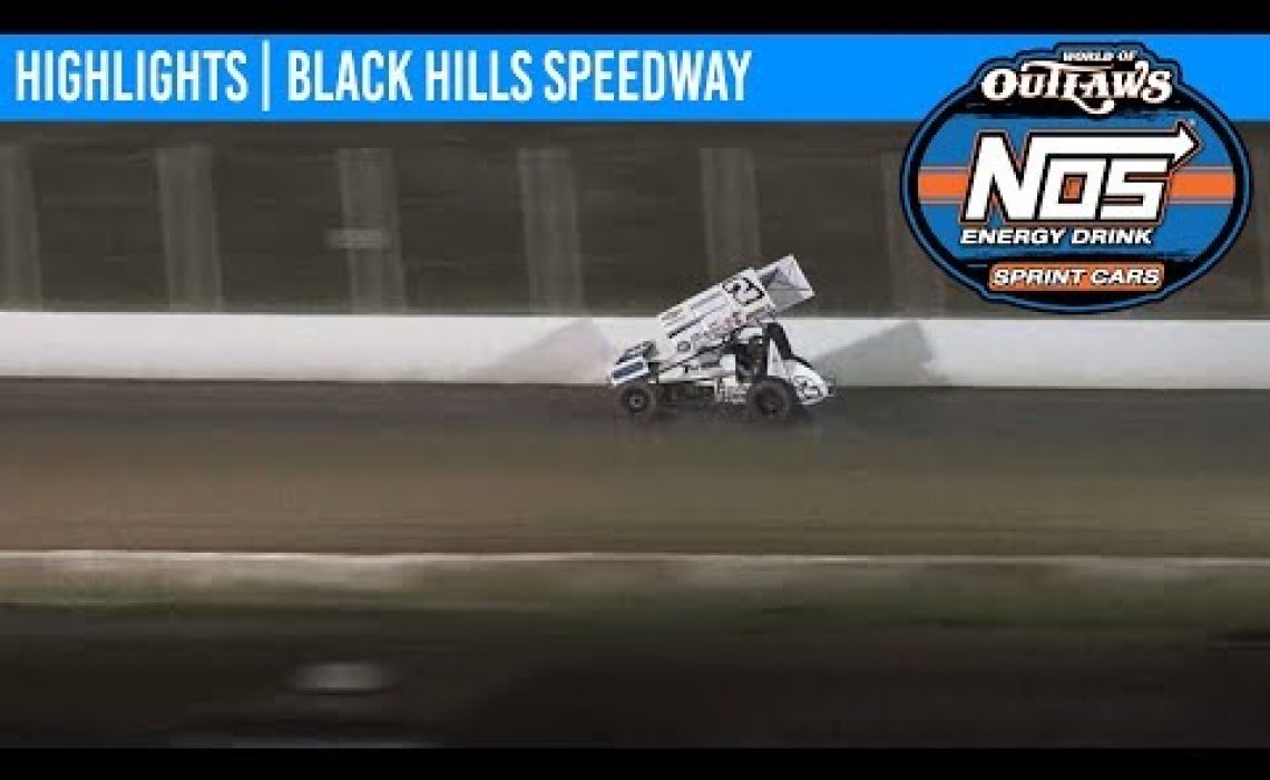 World of Outlaws NOS Energy Drink Sprint Cars Black Hills Speedway, August 23rd, 2019 | HIGHLIGHTS