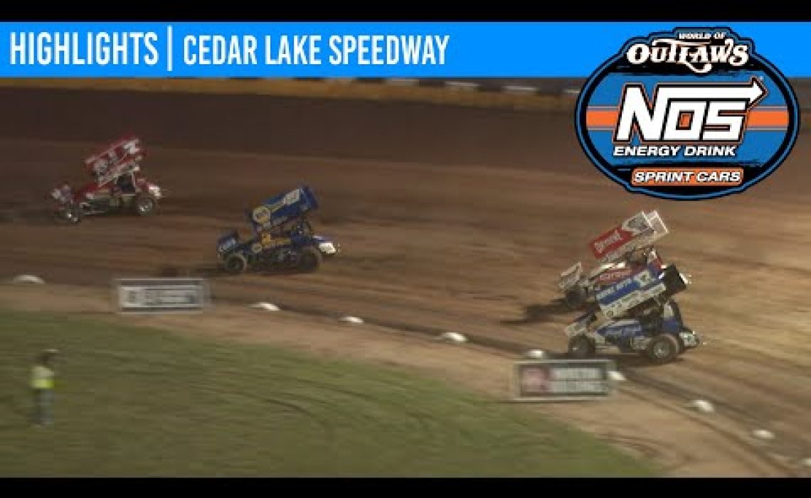 World of Outlaws NOS Energy Drink Sprint Cars Cedar Lake Speedway, July 2, 2020 | HIGHLIGHTS