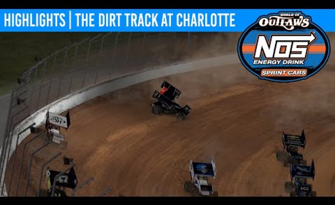 World of Outlaws NOS Energy Drink Sprint Cars Dirt Track at Charlotte, March 29th, 2020 | HIGHLIGHTS