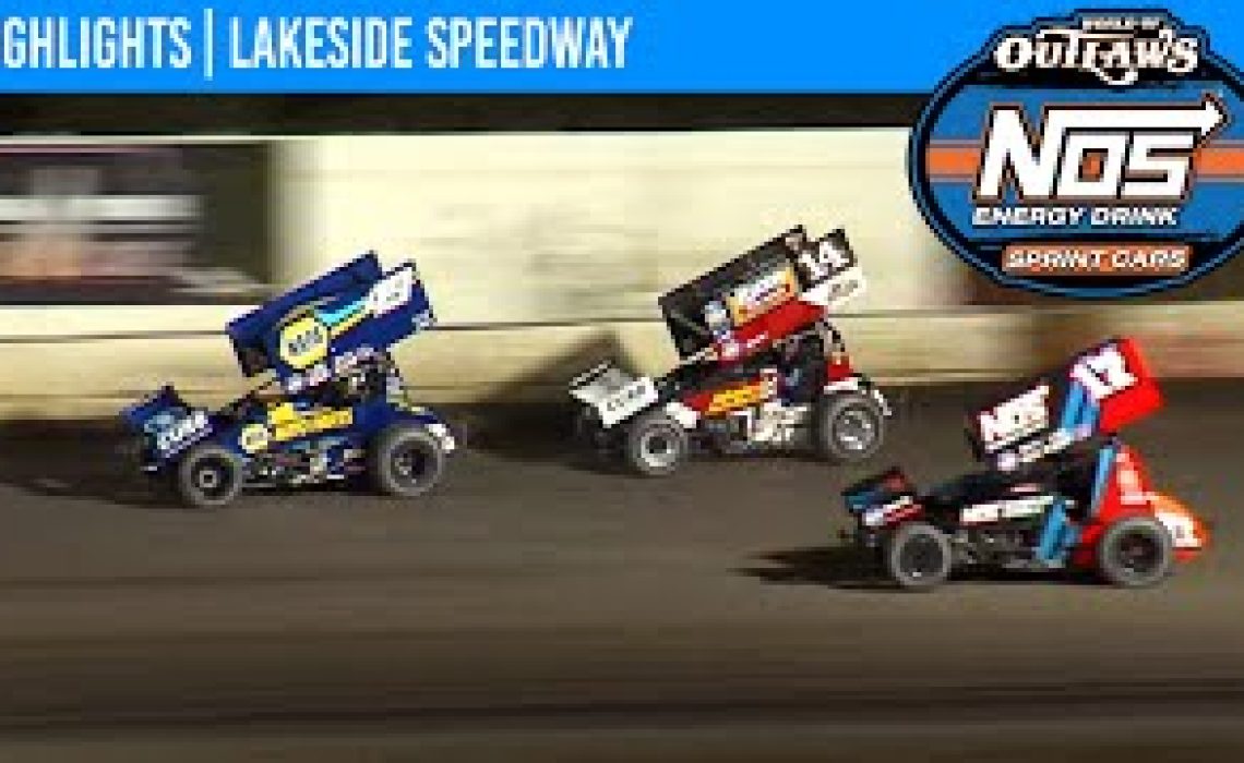 World of Outlaws NOS Energy Drink Sprint Cars Lakeside Speedway October 16, 2020 | HIGHLIGHTS