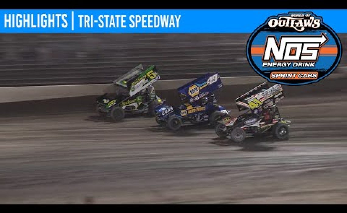 World of Outlaws NOS Energy Drink Sprint Cars Tri-State Speedway, June 19, 2020 | HIGHLIGHTS