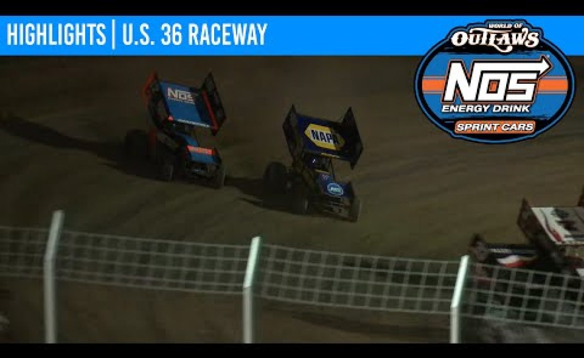 World of Outlaws NOS Energy Drink Sprint Cars U.S. 36 Raceway August 29, 2020 | HIGHLIGHTS