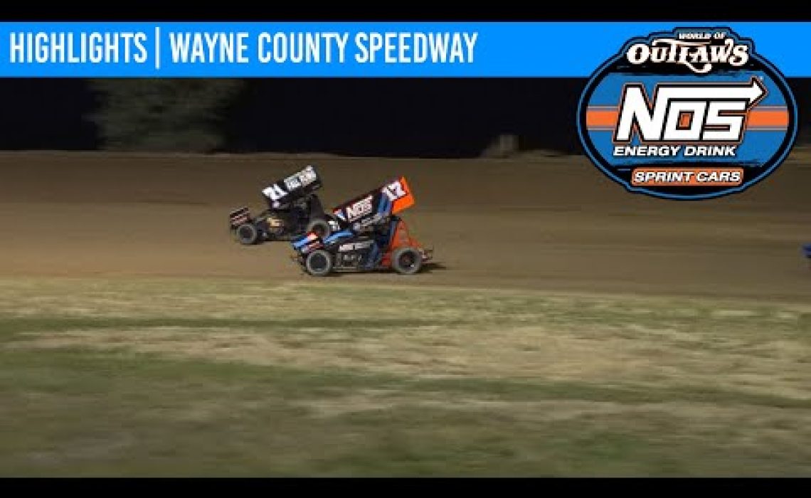 World of Outlaws NOS Energy Drink Sprint Cars Wayne County Speedway September 25, 2020 | HIGHLIGHTS