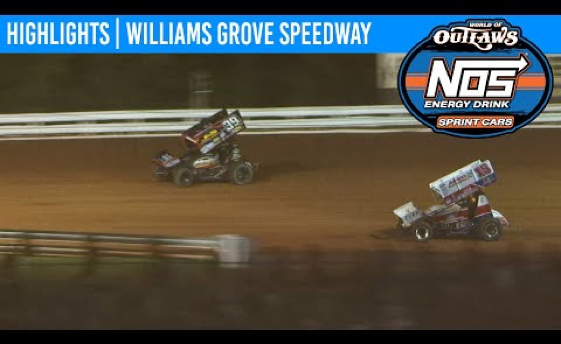 World of Outlaws NOS Energy Drink Sprint Cars Williams Grove Speedway, July 24, 2020 | HIGHLIGHTS