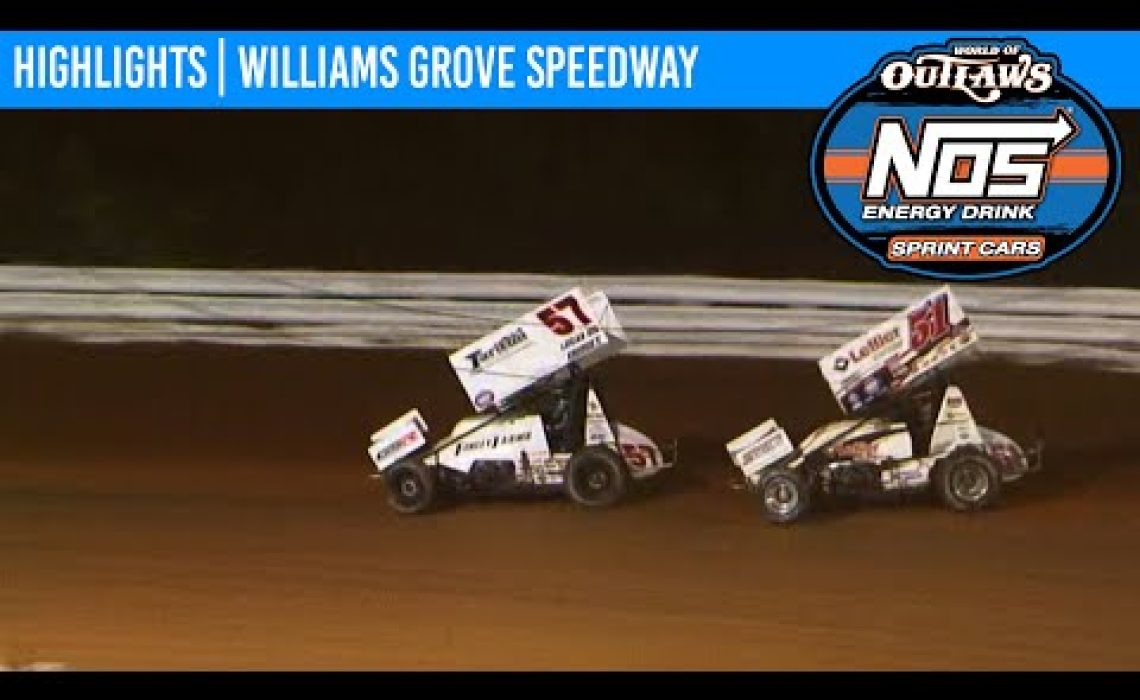 World of Outlaws NOS Energy Drink Sprint Cars Williams Grove Speedway October 2, 2020 | HIGHLIGHTS